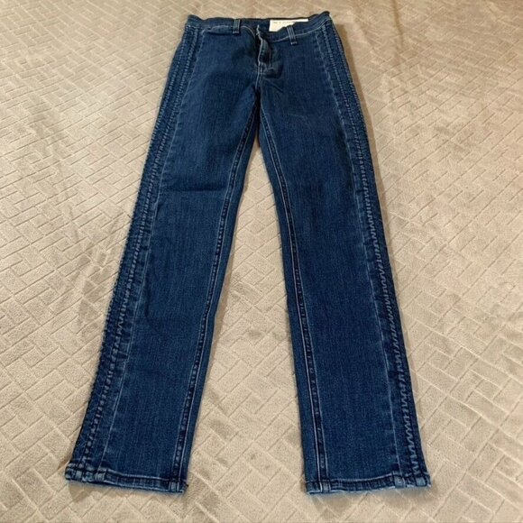 rag & bone Denim - Rag & Bone Womens 26 Denim Jeans Blue Slim Skinny Ankle High Rise Dark Wash